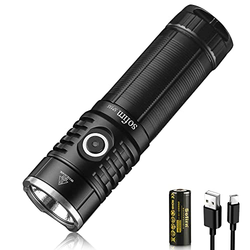 Sofirn Sp33S Potente Torcia 5000 Lumen, Ricaricabile Ha Portato Torcia Usbc Ricarica Con 6 Modalità Di Luminosità, Funzione Powerbank Con 26650 Batter