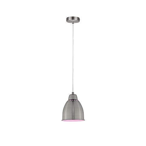 Paulmann 79765 Lampada A Sospensione Neordic Hilla Max. 40 Watt Ferro Spazzolato Sospensione A Soffitto Metallo E27