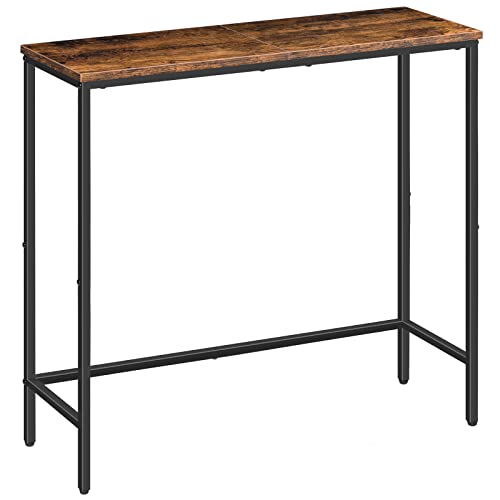 Hoobro Consolle Ingresso, 75 Cm Tavolo Console Stretto, Piccolo Tavolo Per Decorazioni, Tavolino Da Divano, Corridoio, Soggiorno, Assemblaggio Semplic