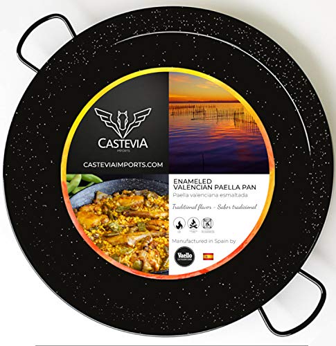 Tegame Per Paella Smaltata 38Cm, 8 Porzioni