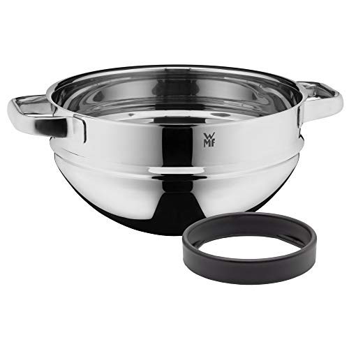 Wmf Compact Cuisine - Ciotola Per Bagnomaria, Impilabile, 24 Cm, Per Bagnomaria, Ciotola In Acciaio Inox Cromargan Lucidato, Lavabile In Lavastoviglie