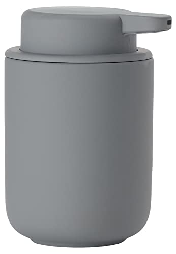 Zone Denmark - Ume, Dispenser Per Sapone Liquido, In Gres Con Rivestimento Soft Touch, Colore Grigio