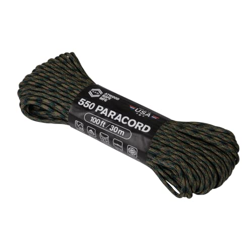 Atwood Rope 100Ft 550 Paracord Woodland
