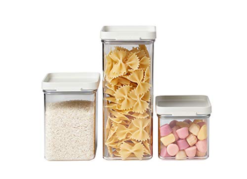Mepal - Set Di 3 Contenitori Da Cucina Omnia - Contenitori Con Coperchio Adatti Alla Credenza E Al Ripiano - Organizzazione E Conservazione Degli Alim