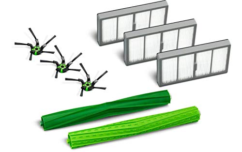 Parti Originali Irobot - Kit Di Ricambi Roomba Serie S - 3 Filtri High Efficiency, 3 Spazzole Angolari, 1 Set Di Spazzole In Gomma Multi-Superficie -