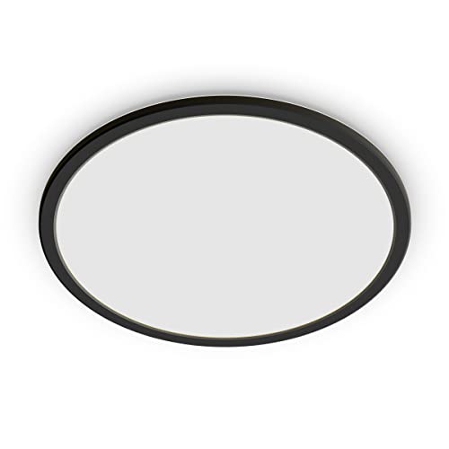 Philips Lighting Lampada Da Soffitto Led Superslim, 27K, Ip44, Non Dimmerabile, Nera, 18W