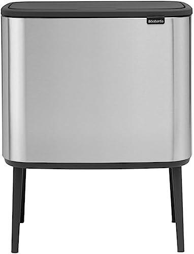 Brabantia Bo Touch Bin Pattumiera Per Raccolta Differenziata, Metallo, Inox Satinato Fpp, 36 Litri