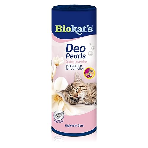 Biokat'S Deo Pearls Baby Powder - Complemento Lettiera Con Profumo Per Agglomerati Freschi E Solidi Nella Toilette Del Gatto - 1 Tubi (1 X 700 G)