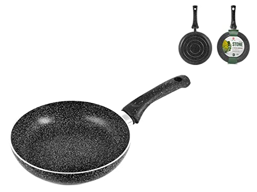 Home Padella Antiaderente Stone Cm20 Pentole E Preparazione Cucina, Pietra, Grigio, 20 Cm