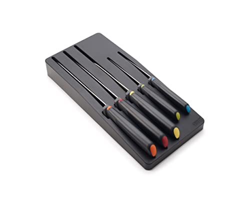 Joseph Joseph Elevate Knives Store - Set Di Coltelli, 5 Pezzi, Con Vassoio Di Conservazione Da Inserire Nel Cassetto, 10545