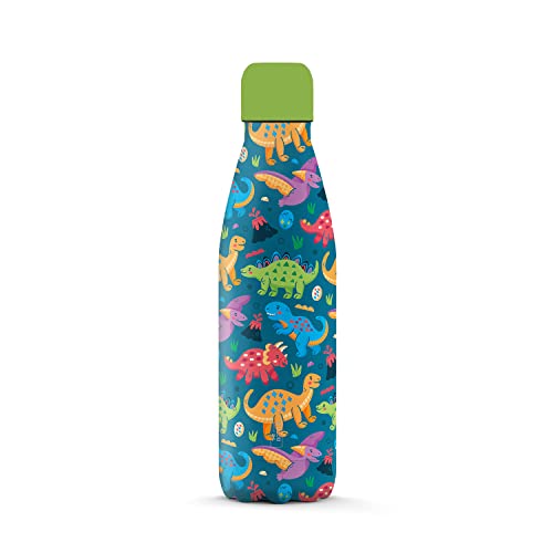 The Steel Bottle - Bottiglia Termica In Acciaio Inox, Isolamento Sottovuoto A Doppia Parete, Capacità 500 Ml, Chiusura Ermetica, Borraccia Portatile (