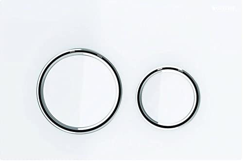 Geberit Sigma 21 Placca Di Comando, Cromo/Bianco, Medium
