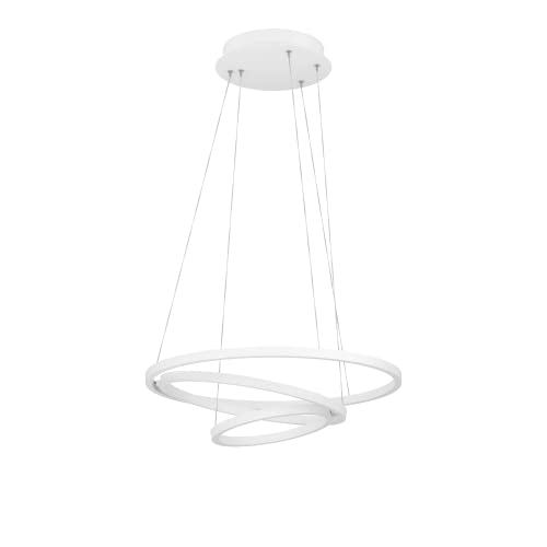 Eglo Connect.Z Smart-Home Led A Sospensione Lobinero-Z, Lampada Con Anello Dimmerabile, Zigbee, App E Controllo Vocale Alexa, Colore Luce Regolabile (