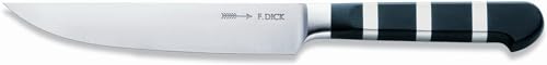 Dick 3748260 Coltello Da Bistecca Con Lama Liscia, 12 Cm, Manico Nero, 1905