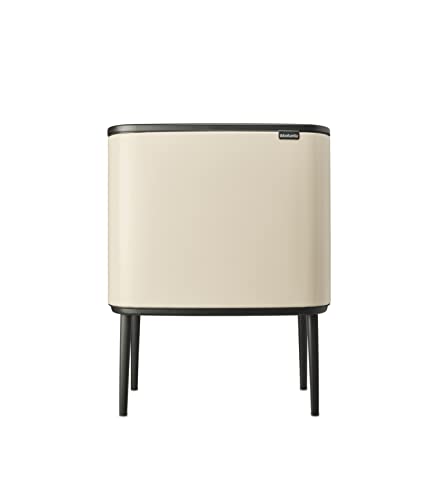 Brabantia Bo Touch Bin 23+11L - Pattumiera Doppio Secchio Per La Cucina - Apertura Soft-Touch - Cestino Per Rifiuti Con Secchio Interno Rimovibile - S