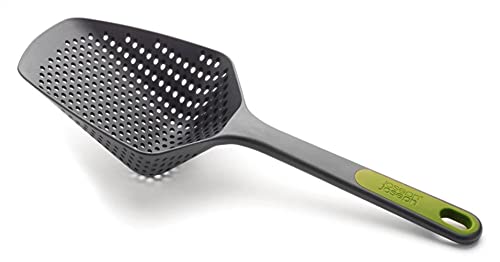 Joseph Joseph Scoop Plus Cucchiaio Scolapasta, Scola E Servi, Resistente Al Calore Fino A 200°C, Lavabile In Lavastoviglie, Verde, Grande