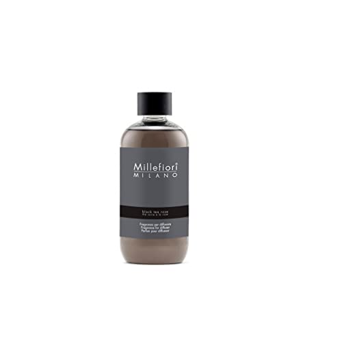 Millefiori Milano Refill 7Ddbt - Ricarica Per Profumatore Con Fragranza Black Tea Rose 250 Ml