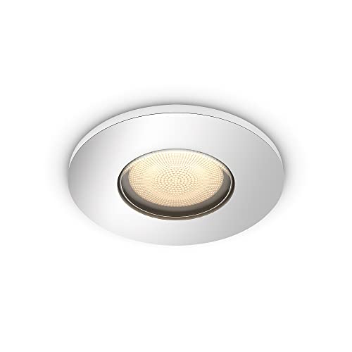 Philips Hue White Ambiance Adore, Faretto Da Bagno Smart, Bluetooh, 5.5 W, Alluminio