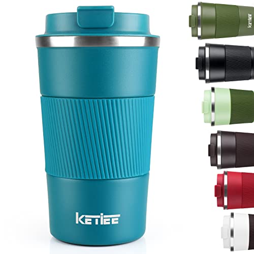 Ketiee Tazza Termica Caffe - 510Ml Termos Caffè Tazza Da Viaggio Termica Per Caffe Senza Bpa, Tazza Termica Da Viaggio Isolata Riutilizzabile, Thermoa