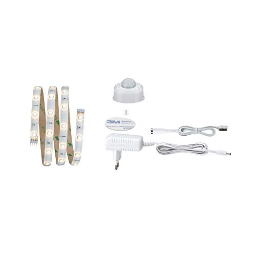 Paulmann 1M Expanded Max. 2M 70955 Strip Yourled Night Comfort Set Incl. 1 3 Watt Bianco Striscia Plastica Fascia Luminosa Led 3000 K 3 W