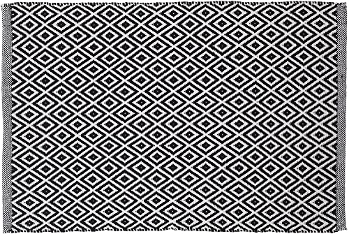 Sealskin Trellis Tappetino Da Vasca, Cotone, Nero, 60 X 0,5 X 90 Cm