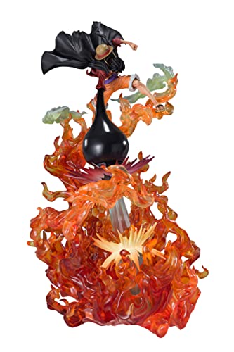 Bandai Tamashii Nations One Piece Luffy Red Roc - Statuetta Zero Extra Battaglia 45 Cm