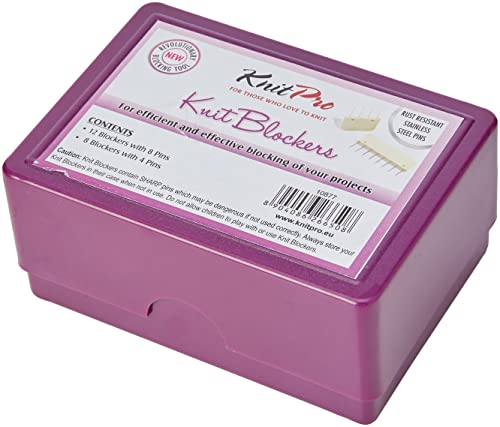 Knitpro Knit Blockers Box, Plastica Acciaio, Others, 26 X 0.7 X 7.5 Cm