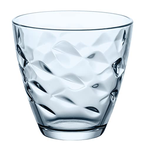 Bormioli Rocco 1662017 Flora - Set Di 6 Acqua In Vetro Di Colore Blu, 26 Cl