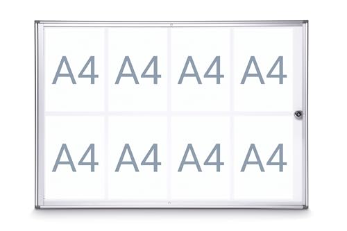 Maul, Teca Ultra Sottile Per 8 Fogli A4, Alluminio (Alu)