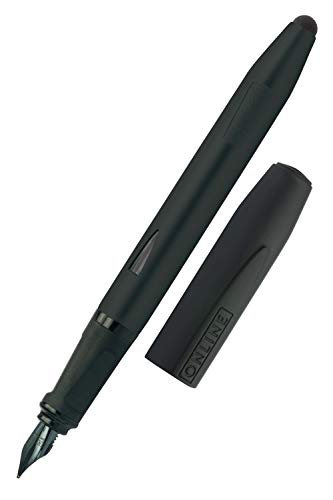 Online 25040/3D - Penna Stilografica Switch Expert, Pennino Medio, Colore: Nero