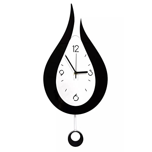 Sfitve Orologio Da Parete,Orologi Da Parete Moderno Creativo A Pendolo A Goccia D'Acqua, Orologio Da Parete Digitale A Pendolo Silenzioso, Per Camera