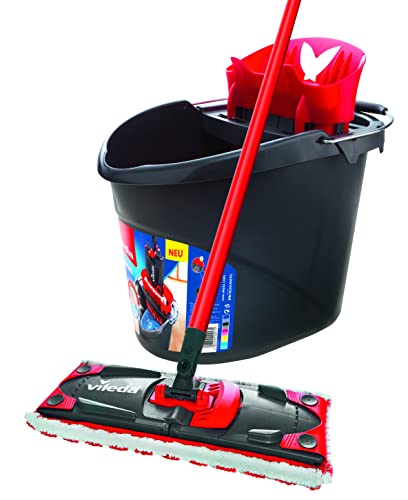 Vileda – Set Completo Con Sistema Ultramat Con, Panno In Microfibra E Ultramat Secchio Con Power Stampa