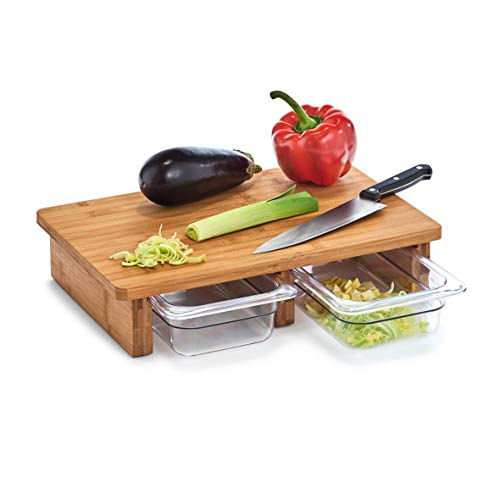 Zeller 25178 Tagliere, Plastica, Naturale, Ca. 40,5 X 26,5 X 8,5