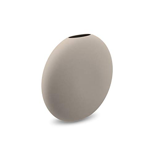 Cooee Design Vaso Pastille In Ceramica Color Sabbia Fatto A Mano, Diametro: 20 Cm, Altezza: 19 Cm, Hi-028-25-Sa