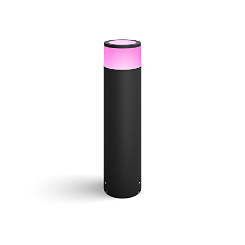 Philips Hue White And Color Ambiance Palo Da Esterno Smart Calla, Grande, Estensione, Nero, Led Integrato