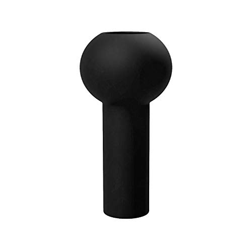 Cooee Design - Vaso Pillar In Ceramica, 12 Cm, Colore: Nero