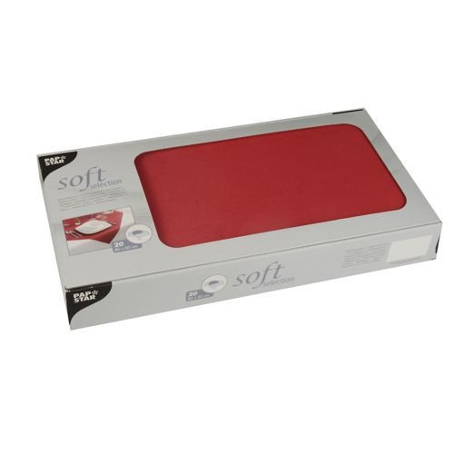 Papstar Copritavolo, Tessuto Non Tessuto, Rosso, 6.2 X 42 X 22.3 Cm
