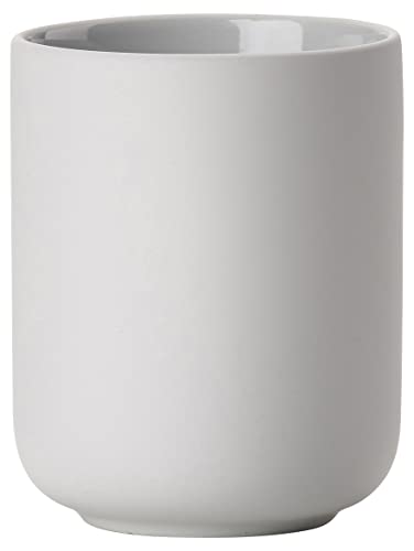 Zone Denmark Bicchiere Per Pulizia Zanino, In Porcellana, Grigio, 8,3 Cm