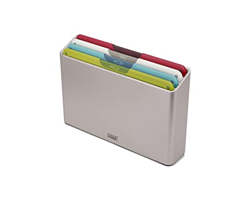 Joseph Joseph Folio Icon - Set Di Taglieri Antiscivolo A Colori Con Custodia, 4 Pezzi, Grande, Multicolore
