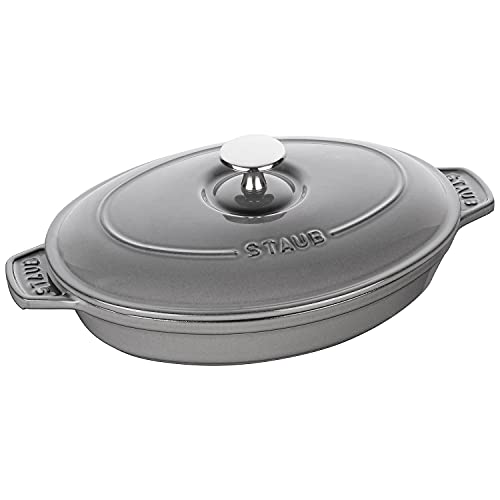 Staub Piatto Da Forno, Ghisa, Grigio, 23 Cm