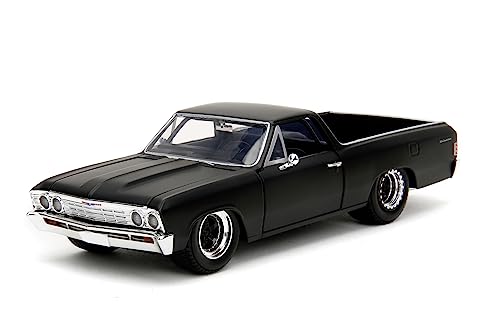 Jada - Fast And Furious Dodge Charger Street 1970, 253203083, 8 Anni, Die-Cast, Metallo Pressofuso, In Scala 1:24, Licenza Ufficiale, Da Collezione