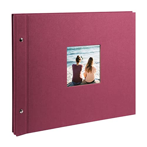 Goldbuch - Album Portafoto, 60 Pagine Con Pergamena, 25 X 25 Cm, Fucsia, 39X31 Cm