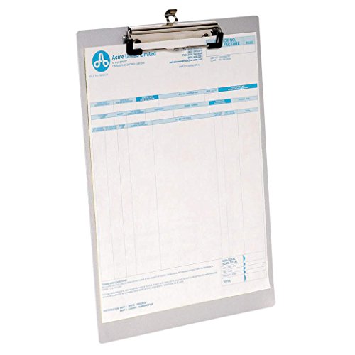 Westcott E-17001 00 Cartellina In Alluminio, Din A4, Con Morsetto A Molla E Occhiello Per L’Aggancio