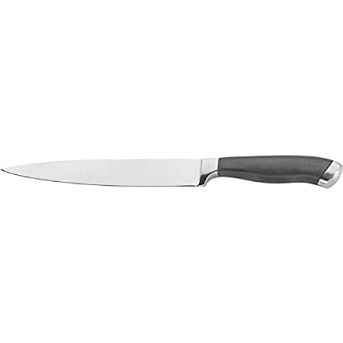 Pinti Inox Professionale Coltello Affettato, Acciaio Inossidabile, Nero