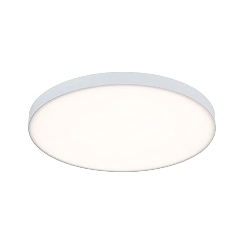 Paulmann 79890 Pannello Led Velora 300 Mm 1500Lm 3000K Bianco Tondo Plafoniera Metallo 13 W, Non Dimmerabile, Ø 300Mm