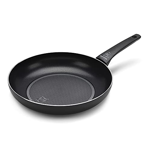 Moneta Recy Padella 30 Cm Ricicla 49 Lattine, Net Induction, Nero, Corpo Alluminio 100% Riciclato