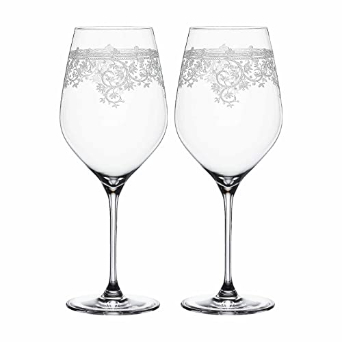 Spiegelau Arabesque 4192265 - Set Di 2 Bicchieri Da Vino, In Cristallo, 810 Ml, Colore: Bordeaux