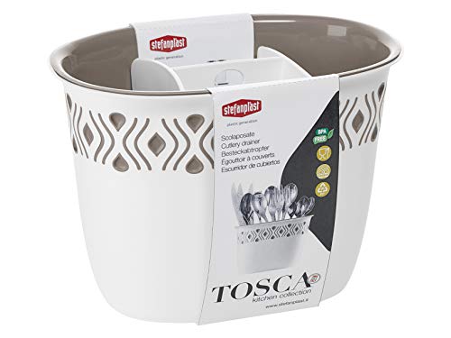 Stefanplast, Scolaposate Per Alimenti Qualità Extra 100%, Made In Italy, Tortora, 19,5X13,5 Cm Tosca, Resina