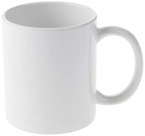 Cricut Inchiostro Infusibile E Sublimazione-Tazza Blank, Bianco-340 Ml (2 Ct) Cucina, Ceramica, Bianco, 2 Unità (Confezione Da 1)