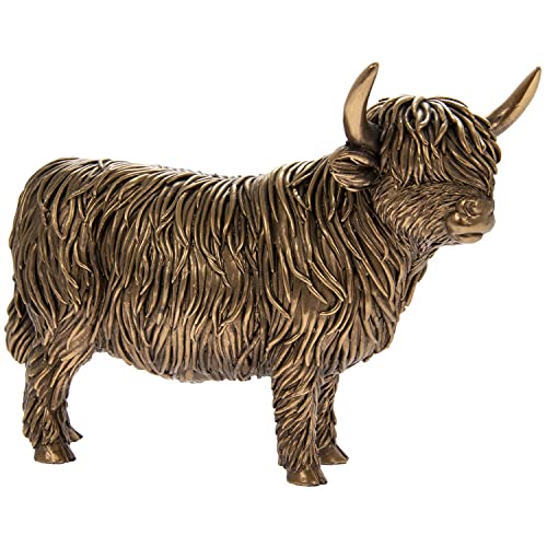 The Leonardo Collection Highland Cow - Finitura Effetto Bronzo